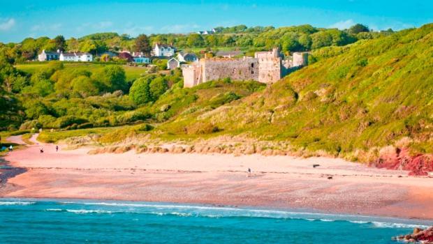 Manorbier Castle Inn Sunset Room Exterior foto